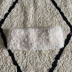 Elegant Cream Faux Fur Headband